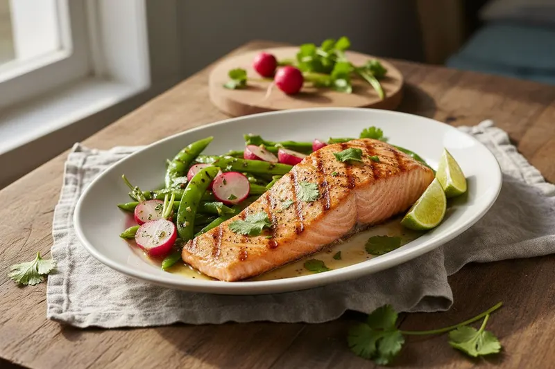 Grillattu lohifilee