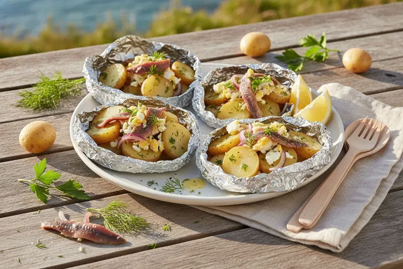 Kala-grillinyytit uusilla perunoilla