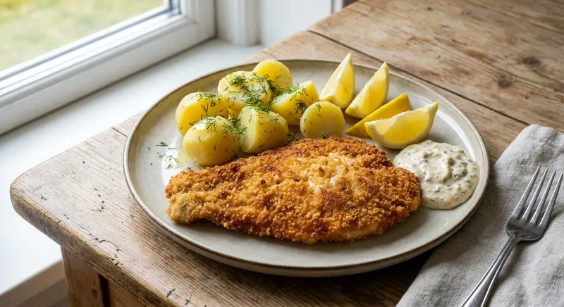 Kalaleike (fish schnitzel)