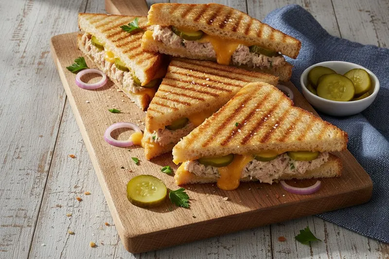 Tonnikalasandwich grillissä