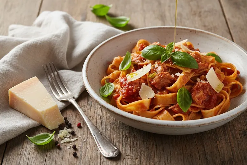 Tonnikala-tomaattipasta