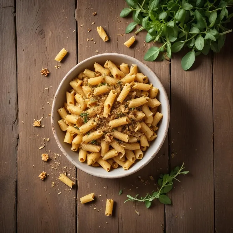 Anjovis-tortiglioni pastaa